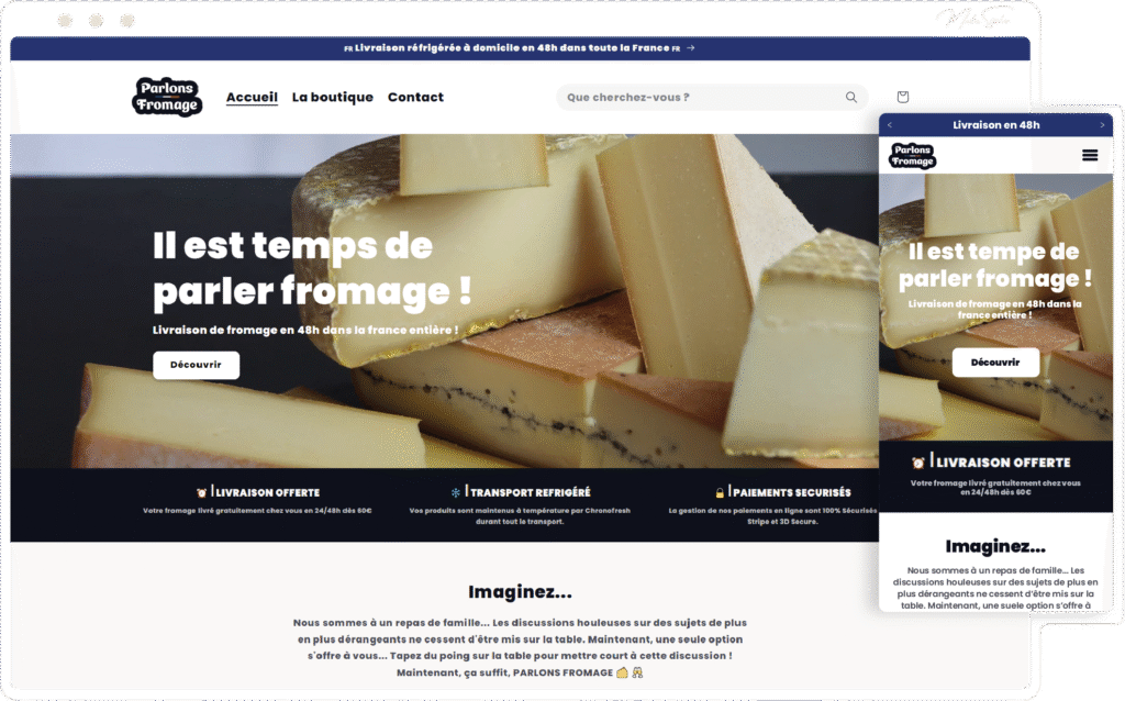 parlons-fromage-vente-de-fromage-à-la-rochelle-et-royan-ecommerce-site-web-realise-par-media-solar